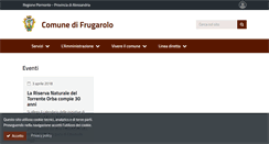 Desktop Screenshot of comune.frugarolo.al.it